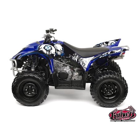 Kit Déco Quad Trash Yamaha 350-450 Wolverine Noir Bleu (2006-2009)