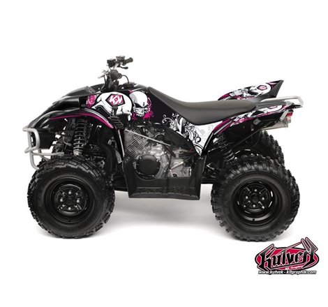 Kit Déco Quad Trash Yamaha 350-450 Wolverine Noir Rose (2006-2009)