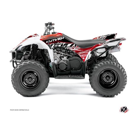 Kit Déco Quad Eraser Yamaha 350-450 Wolverine Rouge Blanc (2006-2009)