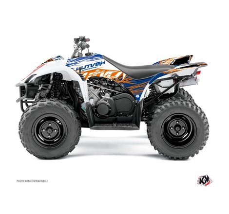 Kit Déco Quad Eraser Yamaha 350-450 Wolverine Bleu Orange (2006-2009)