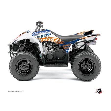 Kit Déco Quad Eraser Yamaha 350-450 Wolverine Bleu Orange (2006-2009)