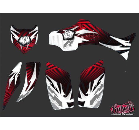 Kit Déco Quad Graff Yamaha 350-450 Wolverine Rouge (2006-2009)