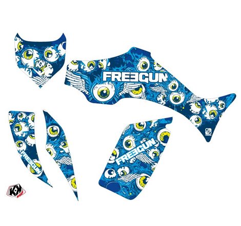 Kit Déco Quad Freegun Eyed Yamaha 350-450 Wolverine Bleu (2006-2009)