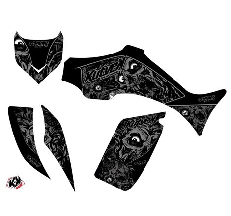 Kit Déco Quad Zombies Dark Yamaha 350-450 Wolverine Noir (2006-2009)