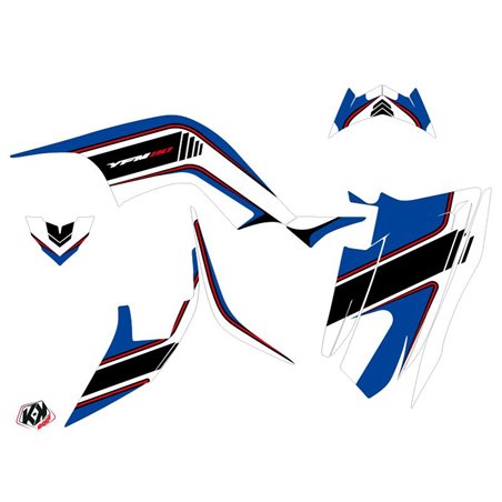 Kit Déco Quad Corporate Yamaha 90 Raptor Bleu (2009-2023)