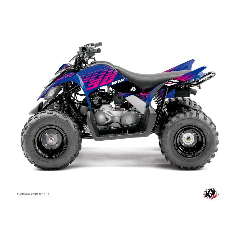 Kit Déco Quad Flow Yamaha 90 Raptor Rose (2009-2023)