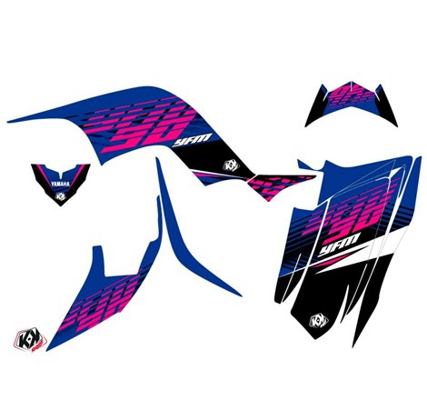 Kit Déco Quad Flow Yamaha 90 Raptor Rose (2009-2023)