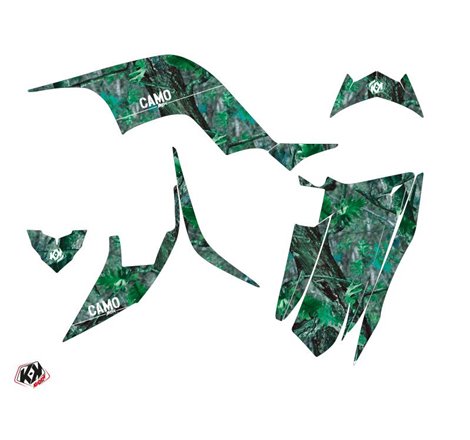 Kit Déco Quad Camo Yamaha 90 Raptor Vert (2009-2023)