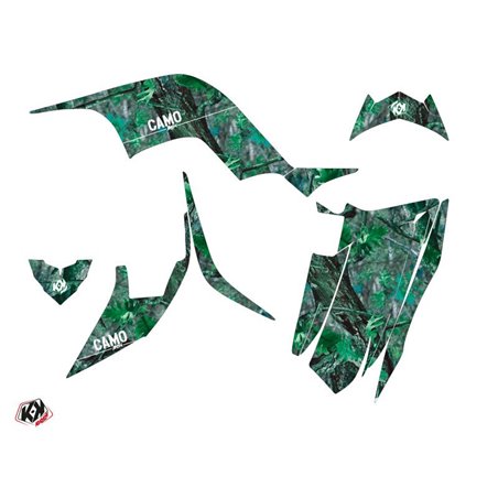 Kit Déco Quad Camo Yamaha 90 Raptor Vert (2009-2023)