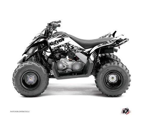 Kit Déco Quad Predator Yamaha 90 Raptor Blanc (2009-2023)