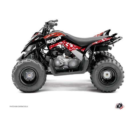 Kit Déco Quad Predator Yamaha 90 Raptor Rouge (2009-2023)