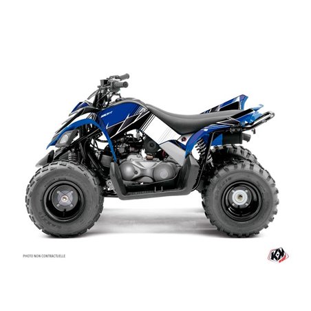 Kit Déco Quad Stripe Yamaha 90 Raptor Bleu (2009-2023)