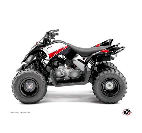 Kit Déco Quad Stripe Yamaha 90 Raptor Rouge (2009-2023)