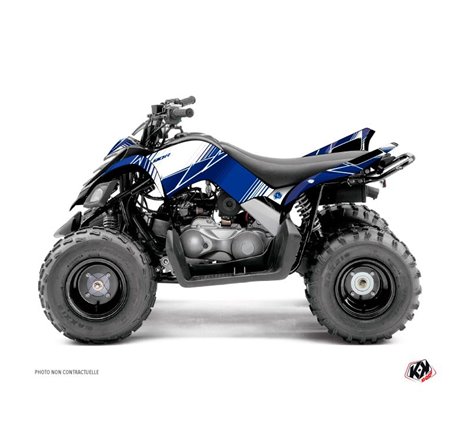 Kit Déco Quad Stripe Yamaha 90 Raptor Bleu Nuit (2009-2023)