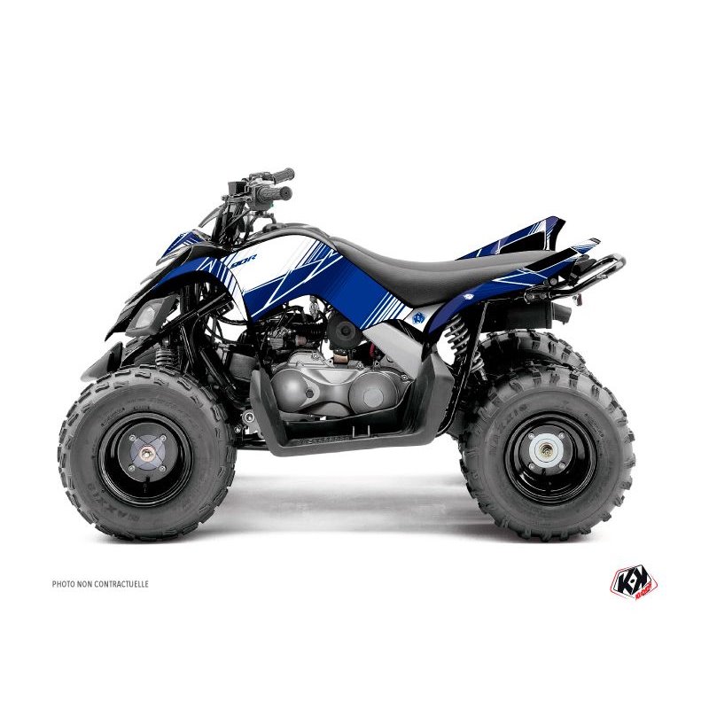 Kit Déco Quad Stripe Yamaha 90 Raptor Bleu Nuit (2009-2023)