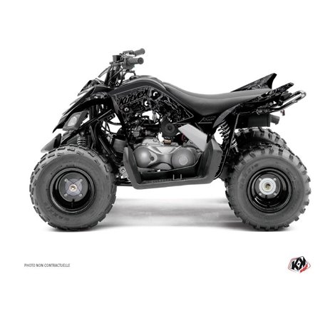 Kit Déco Quad Zombies Dark Yamaha 90 Raptor Noir (2009-2023)