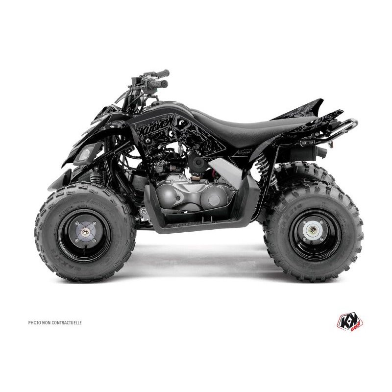 Kit Déco Quad Zombies Dark Yamaha 90 Raptor Noir (2009-2023)