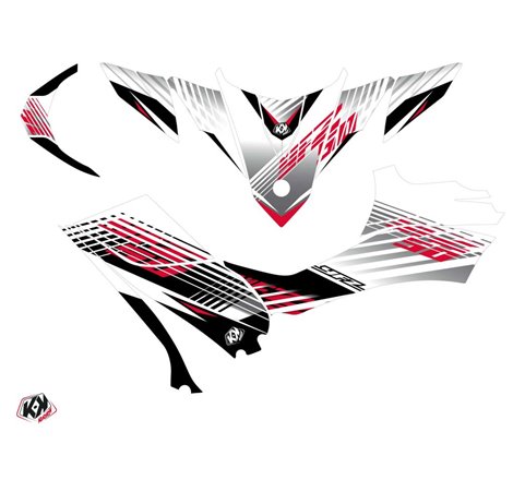 Kit Déco Quad Flow Yamaha 50 YFZ Rouge (2016-2023)