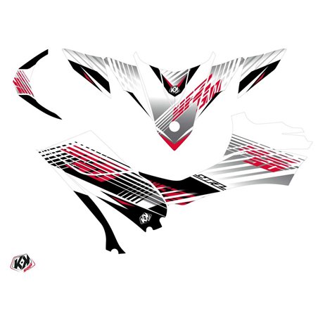 Kit Déco Quad Flow Yamaha 50 YFZ Rouge (2016-2023)