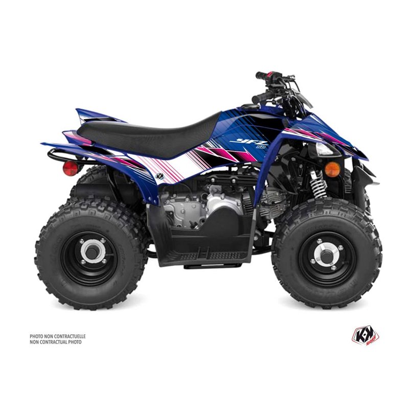 Kit Déco Quad Stripe Yamaha 50 YFZ Rose (2016-2023)