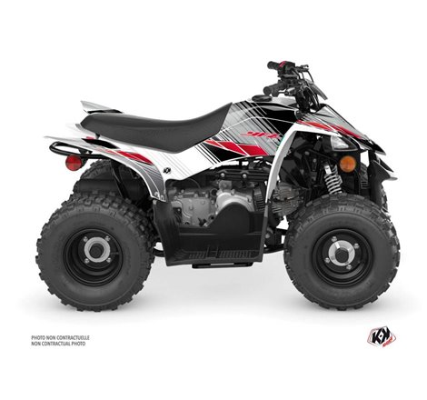 Kit Déco Quad Stripe Yamaha 50 YFZ Rouge (2016-2023)