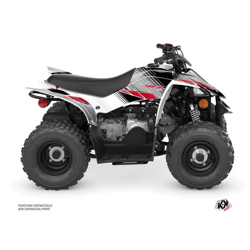 Kit Déco Quad Stripe Yamaha 50 YFZ Rouge (2016-2023)