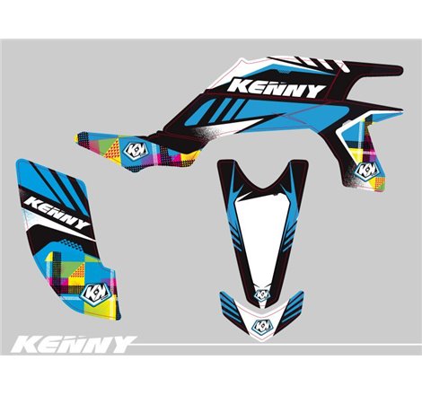 Kit Déco Quad Kenny Yamaha 450 YFZ Bleu (2004-2009)