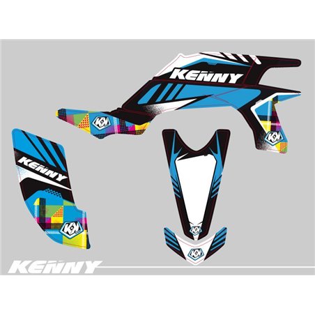 Kit Déco Quad Kenny Yamaha 450 YFZ Bleu (2004-2009)