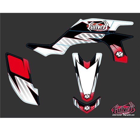 Kit Déco Quad Factory Yamaha 450 YFZ Rouge (2004-2009)