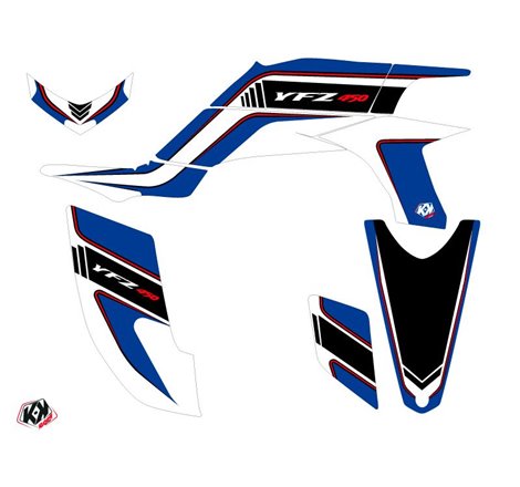 Kit Déco Quad Corporate Yamaha 450 YFZ Bleu (2004-2009)