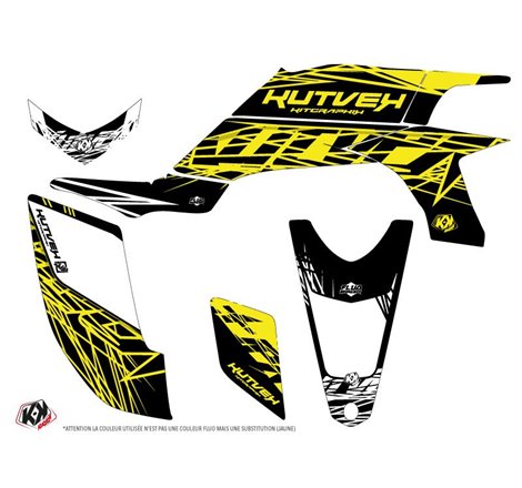 Kit Déco Quad Eraser Fluo Yamaha 450 YFZ Jaune (2004-2009)