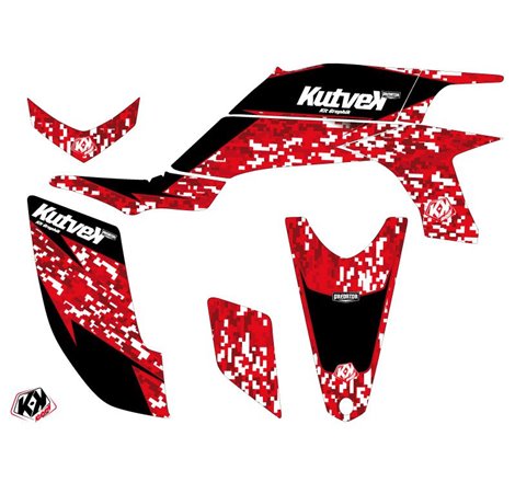 Kit Déco Quad Predator Yamaha 450 YFZ Rouge (2004-2009)