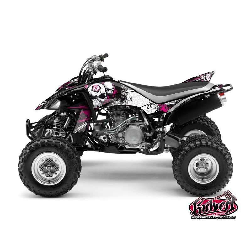 Kit Déco Quad Trash Yamaha 450 YFZ Noir Rose (2004-2009)