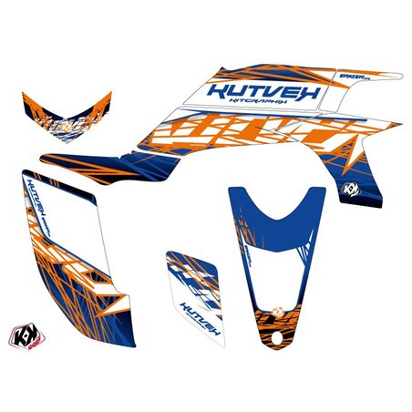 Kit Déco Quad Eraser Yamaha 450 YFZ Bleu Orange (2004-2009)