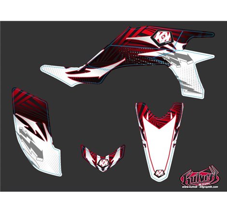 Kit Déco Quad Graff Yamaha 450 YFZ Rouge (2004-2009)