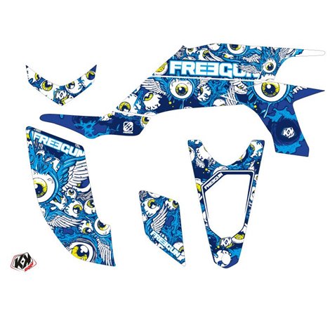 Kit Déco Quad Freegun Eyed Yamaha 450 YFZ Bleu (2004-2009)