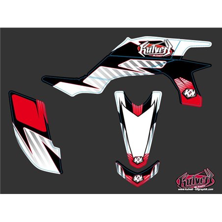 Kit Déco Quad Factory Yamaha 450 YFZ Rouge (2012-2013)