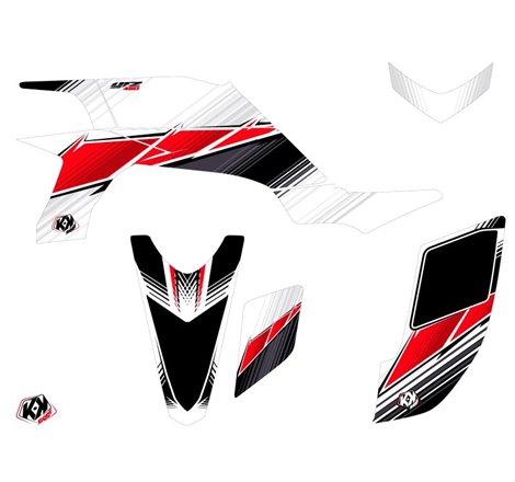 Kit Déco Quad Stripe Yamaha 450 YFZ Rouge (2012-2013)