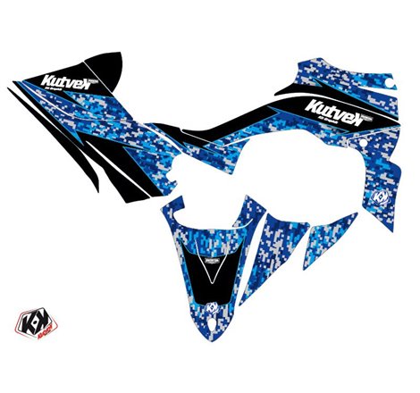 Kit Déco Quad Predator Yamaha 450 YFZ R Bleu (2009-2013)