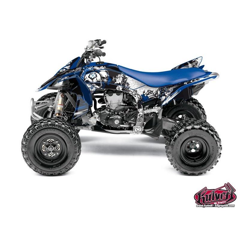 Kit Déco Quad Trash Yamaha 450 YFZ R Noir Bleu (2009-2013)