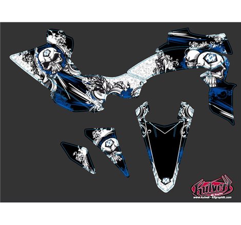 Kit Déco Quad Trash Yamaha 450 YFZ R Noir Bleu (2009-2013)