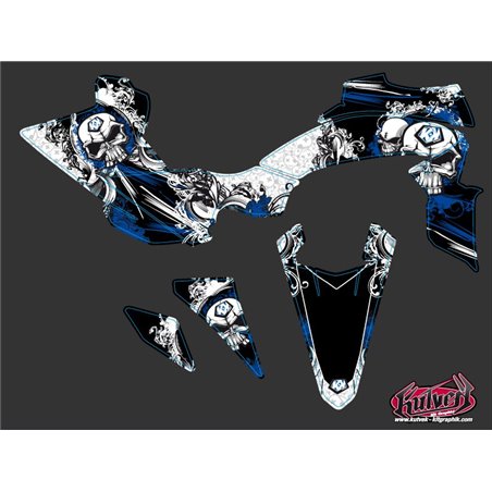 Kit Déco Quad Trash Yamaha 450 YFZ R Noir Bleu (2009-2013)