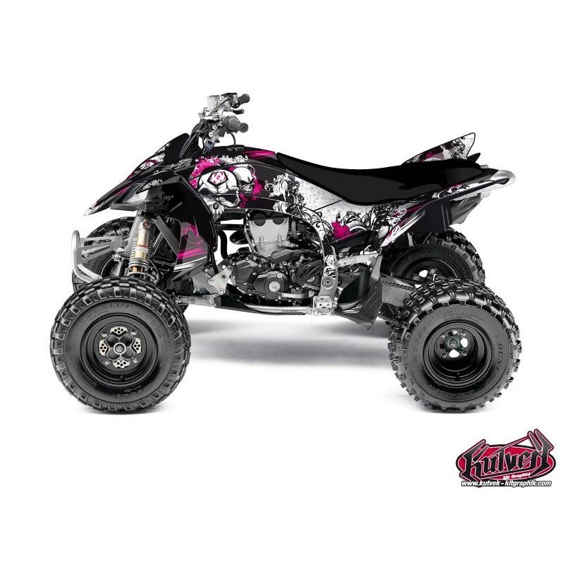 Kit Déco Quad Trash Yamaha 450 YFZ R Noir Rose (2009-2013)