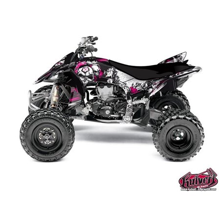 Kit Déco Quad Trash Yamaha 450 YFZ R Noir Rose (2009-2013)