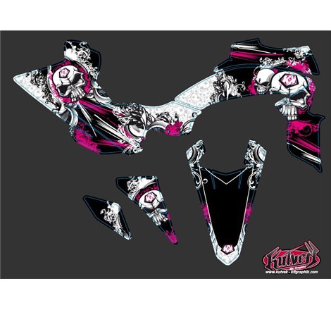 Kit Déco Quad Trash Yamaha 450 YFZ R Noir Rose (2009-2013)