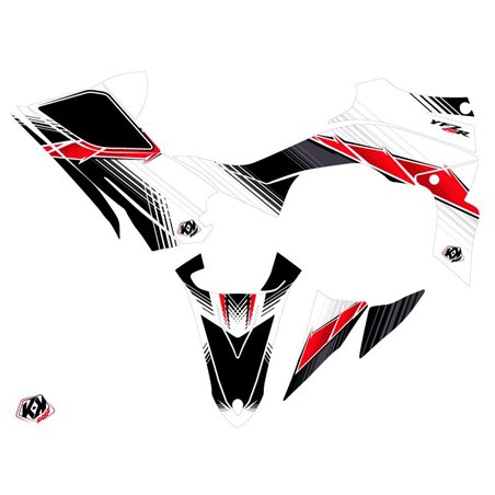 Kit Déco Quad Stripe Yamaha 450 YFZ R Rouge (2009-2013)