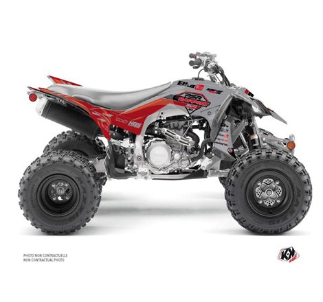 Kit Déco Quad Replica By Rapport K20 Yamaha 450 YFZ R Gris Rouge (2009-2013)
