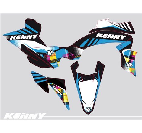 Kit Déco Quad Kenny Yamaha 450 YFZ R Bleu (2014-2023)