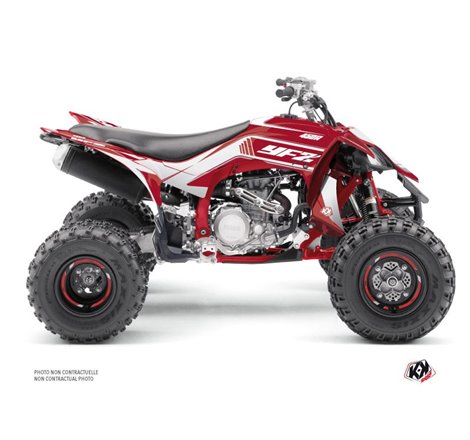 Kit Déco Quad Corporate Yamaha 450 YFZ R Rouge Noir (2014-2023)