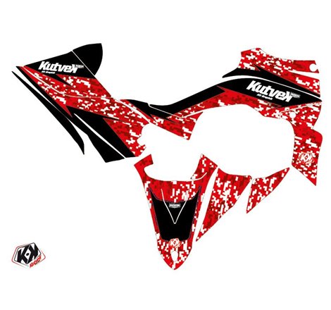 Kit Déco Quad Predator Yamaha 450 YFZ R Rouge (2014-2023)